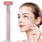 New Upgraded 360 Degrees Rotary Eye Massage Therapeutic Warmth Face Massage Red LED Skincare Tool Wand